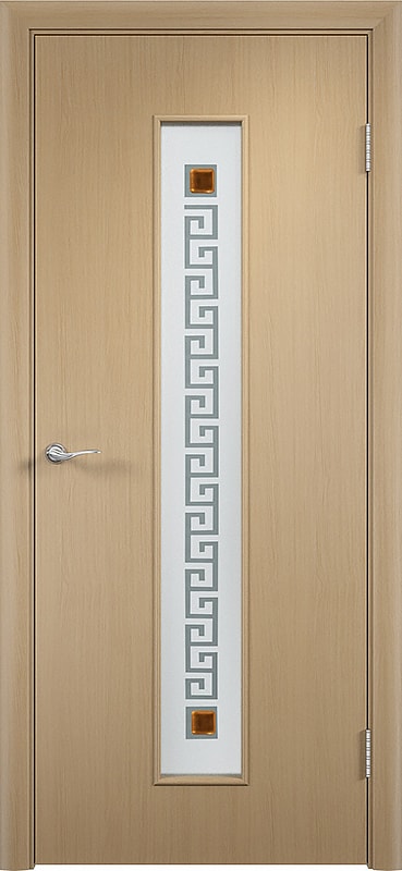 Межкомнатная ламинированная дверь Модель С-17: остеклённая