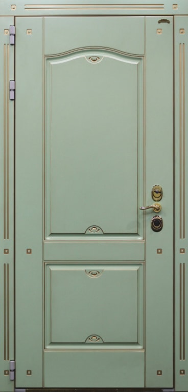 Входная металлическая дверь Модель №16: крашеные панели с двух сторон
