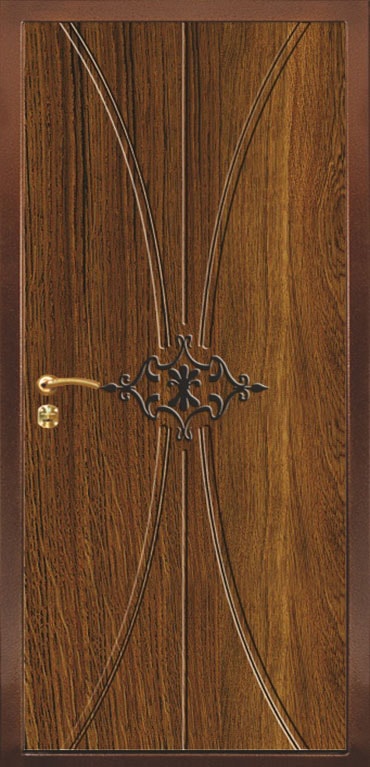 Входная металлическая дверь Модель №18: с влагостойкой плёнкой