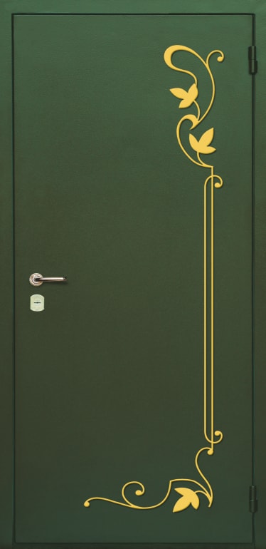 Входная металлическая дверь Модель №24: с ковкой