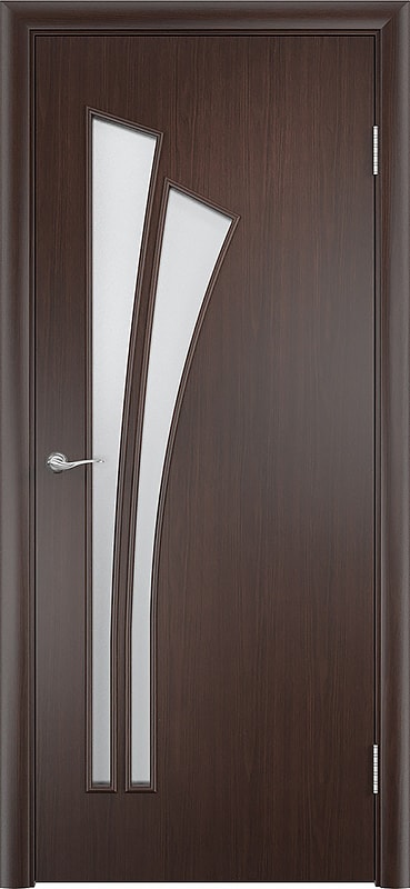 Межкомнатная ламинированная дверь Модель С-07: остеклённая