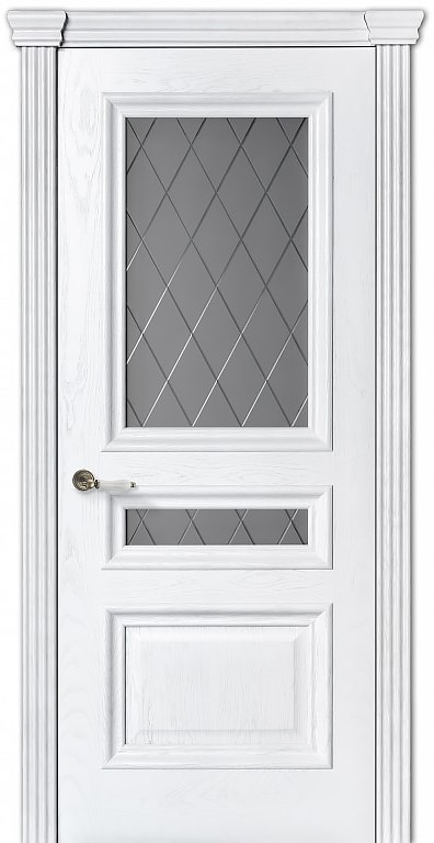 Межкомнатная шпонированная дверь Назонит II: остеклённая фото