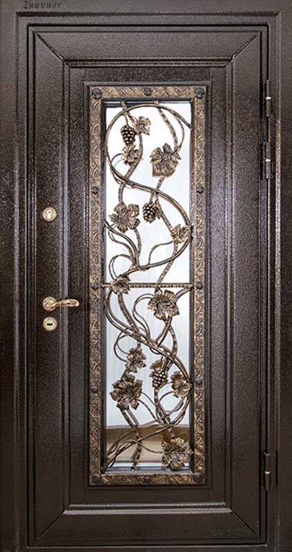 Входная металлическая железная дверь Престиж-5: Лоза 3Д фото. Купите по доступной цене