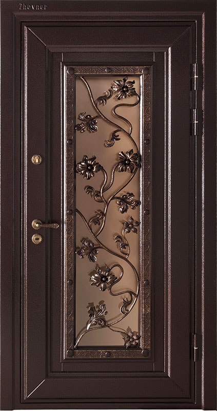 Входная металлическая железная дверь Престиж-5: Цветы фото. Купите по доступной цене